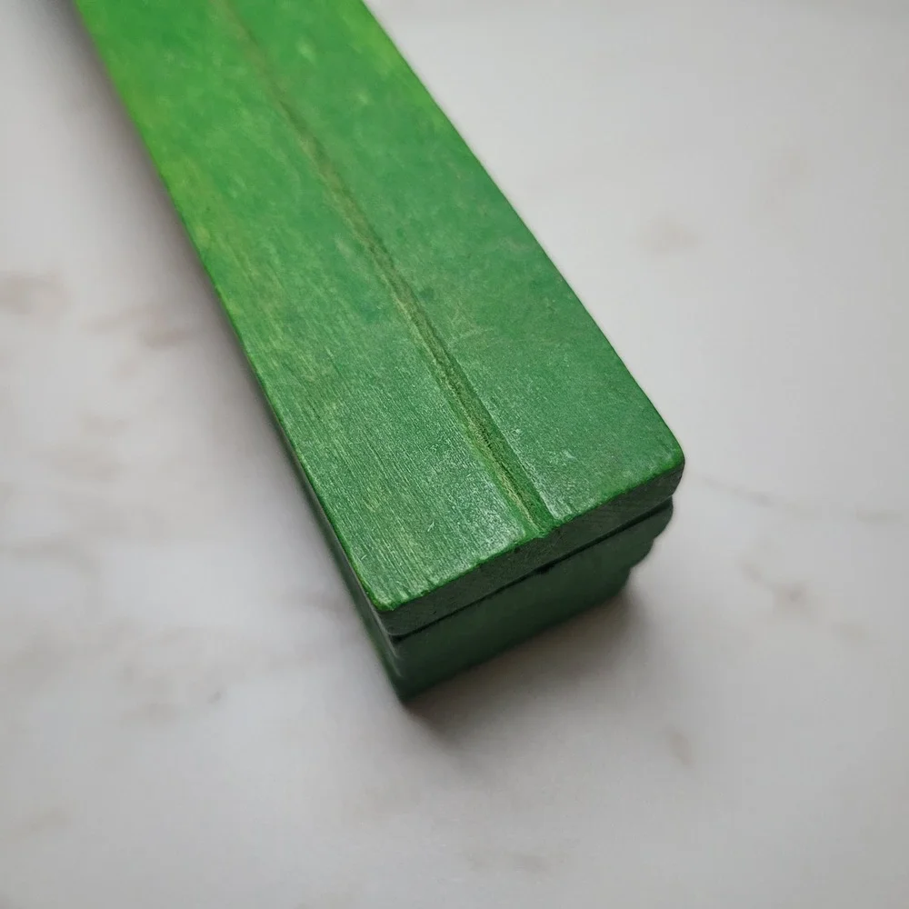 Vintage Lincoln Logs Green Flat 6 Inch‎ Small Roof